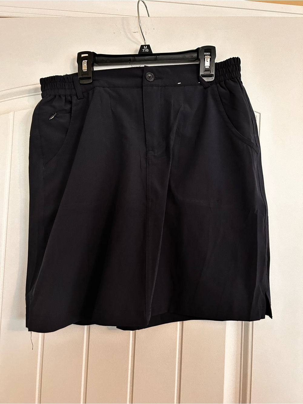 Black Pull-On Skort with Pockets